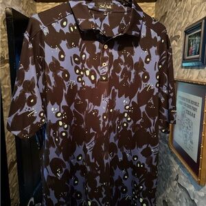 Bad Birdie Black and Blue Polo Shirt